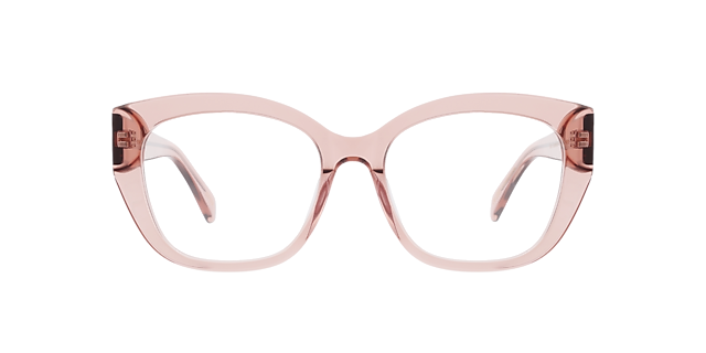 Kate CT Crystal Rosewood AcetatEyeglass Frames von B24, Vorderansicht