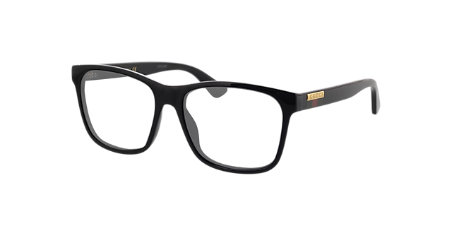 GG0746S Zwart KunststofSunglass Frames van B24, Hoekweergave