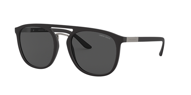 AR8118 Schwarz KunststoffSunglass Frames von B24, Dreiviertelansicht