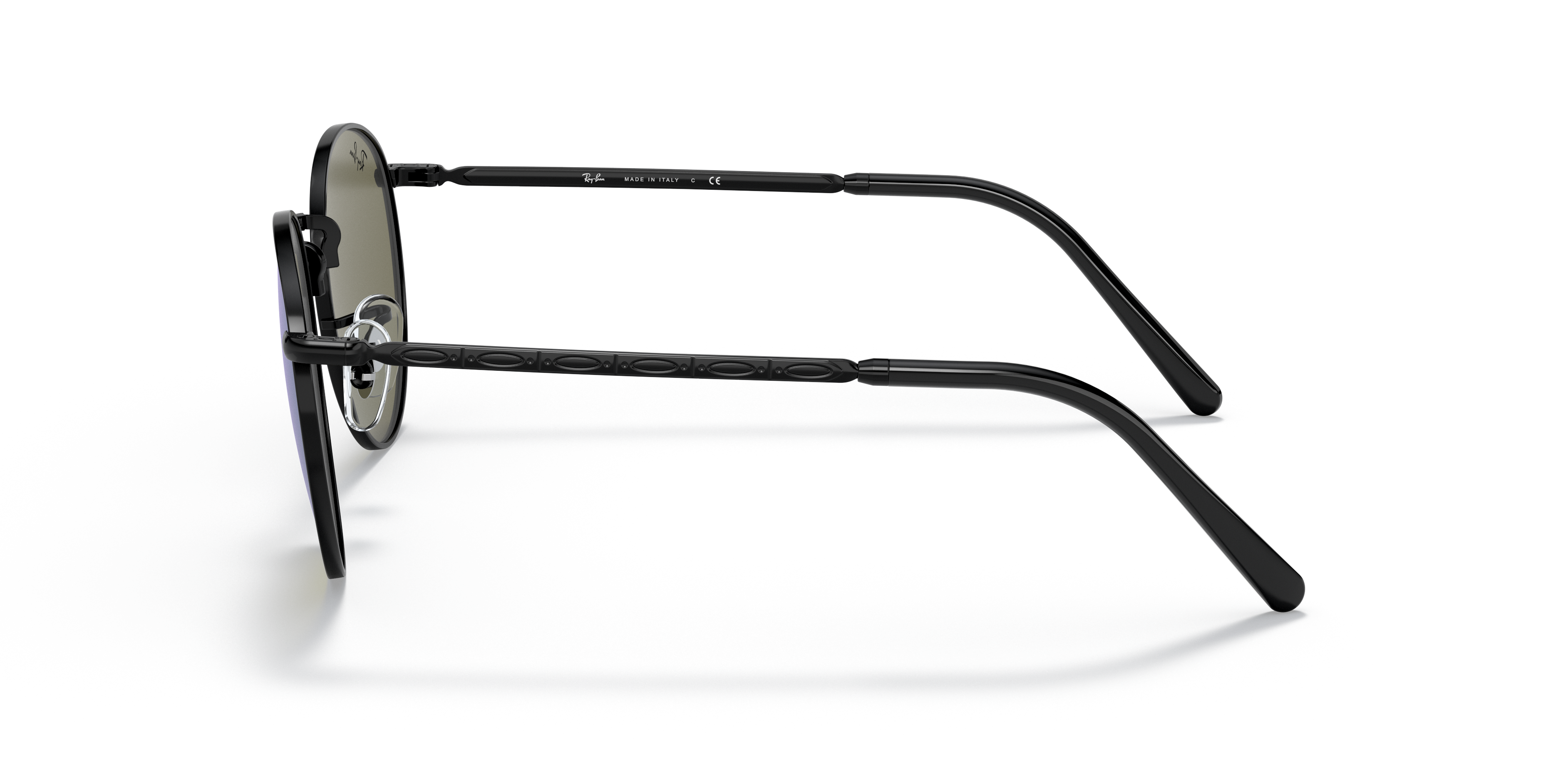 RB3637 Zwart MetaalSunglass Frames van B24, Zijaanzicht