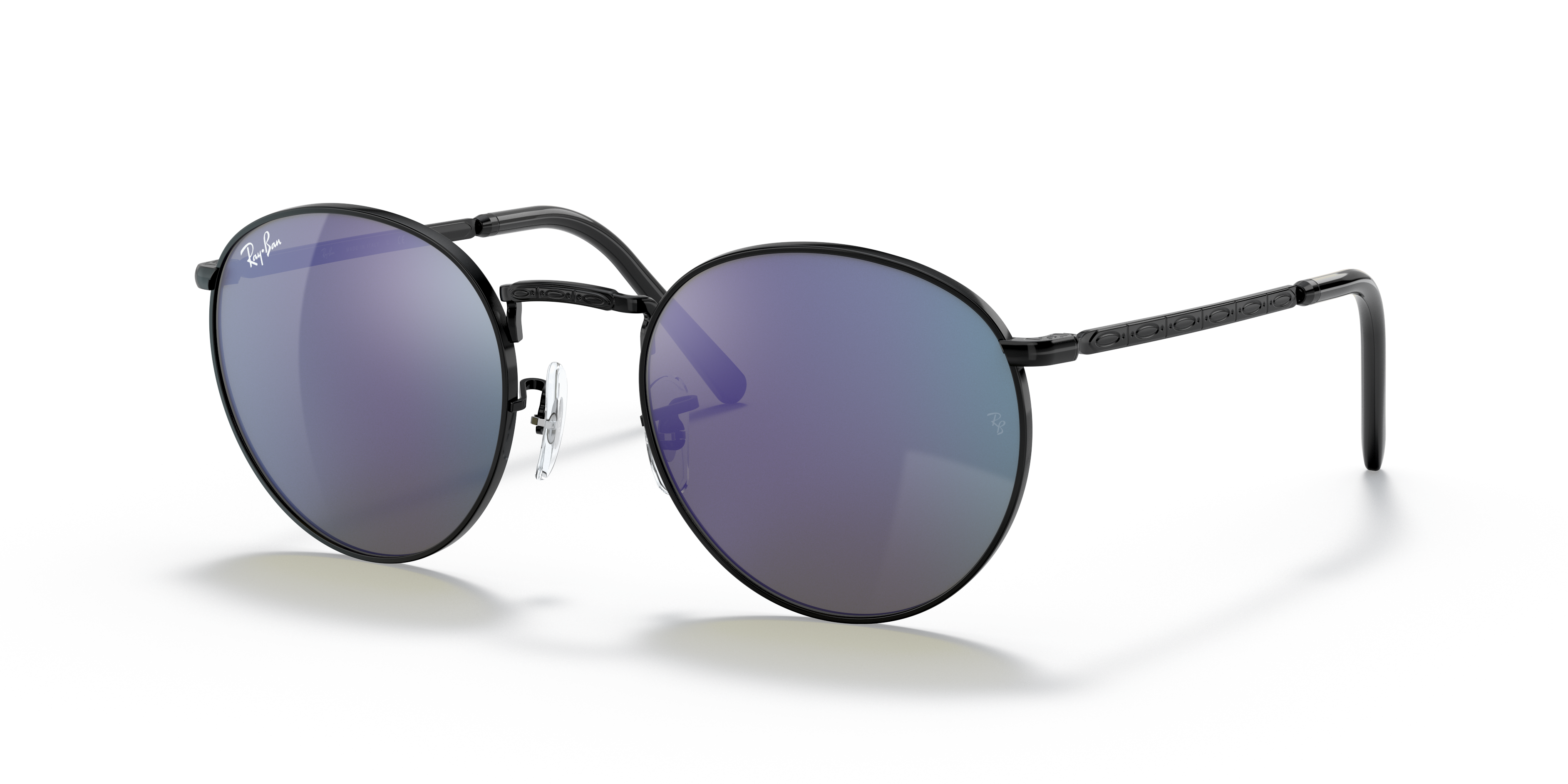 RB3637 Zwart MetaalSunglass Frames van B24, Hoekweergave