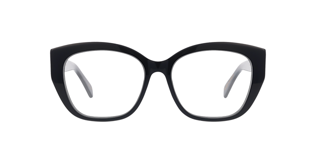 Kate CT Jet Black AcetatEyeglass Frames von B24, Vorderansicht