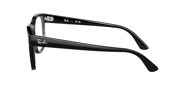 RB7228 Zwart KunststofEyeglass Frames van B24, Zijaanzicht