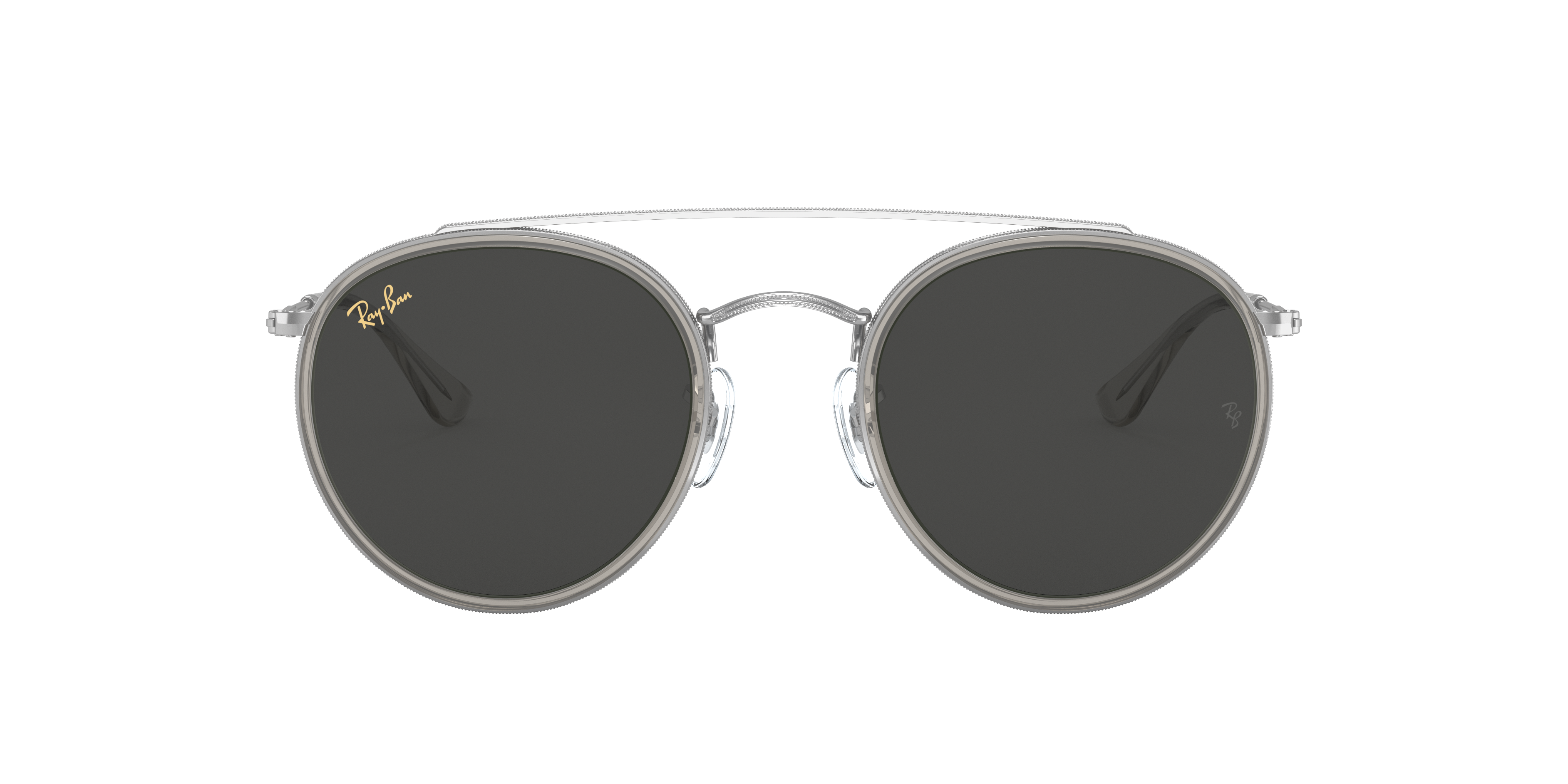 Ray-Ban 8056597365079 Silber/arista Gold/black, Size: Large