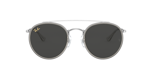 RB3647N Zilver MetaalSunglass Frames van B24, met getinte lenzen