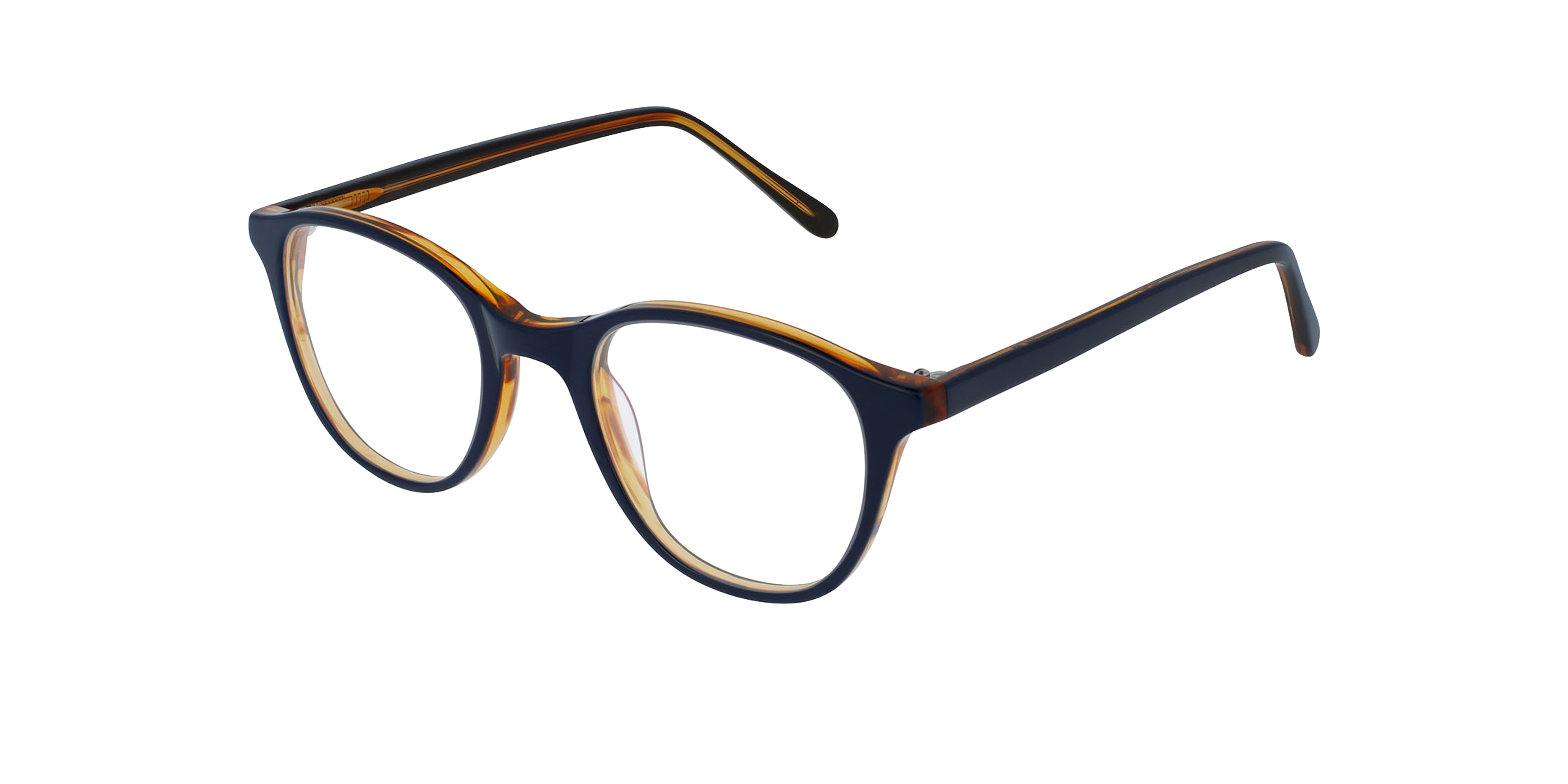 Airin Guitar & Crystal AcetatEyeglass Frames von B24, Dreiviertelansicht