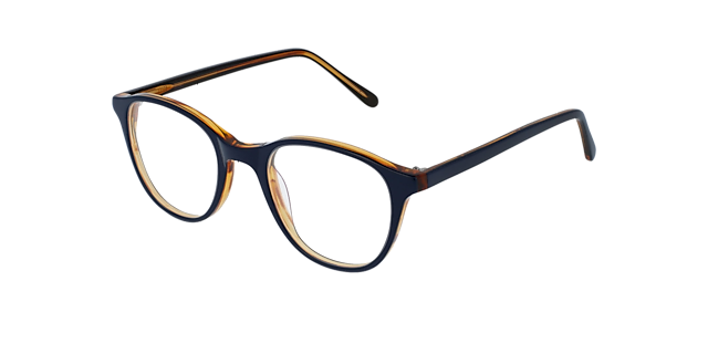 Airin Guitar & Crystal AcetaatEyeglass Frames van B24, Hoekweergave