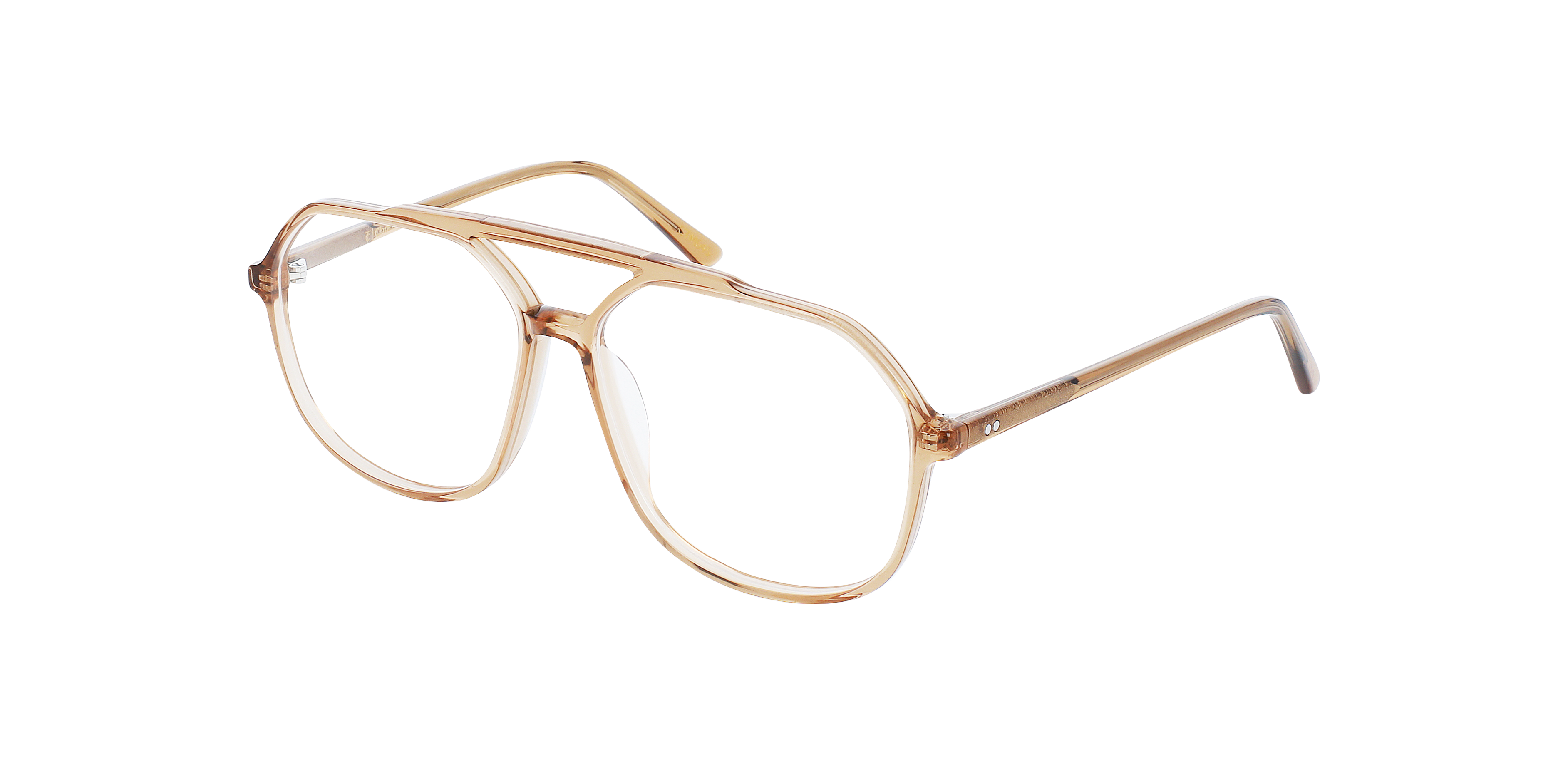 Viper AC Crystal Caramel AcetatEyeglass Frames von B24, Dreiviertelansicht