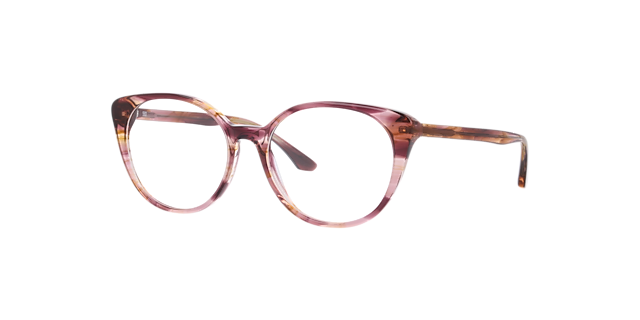 Diana Crystal Purple Horn AcetatEyeglass Frames von B24, Dreiviertelansicht