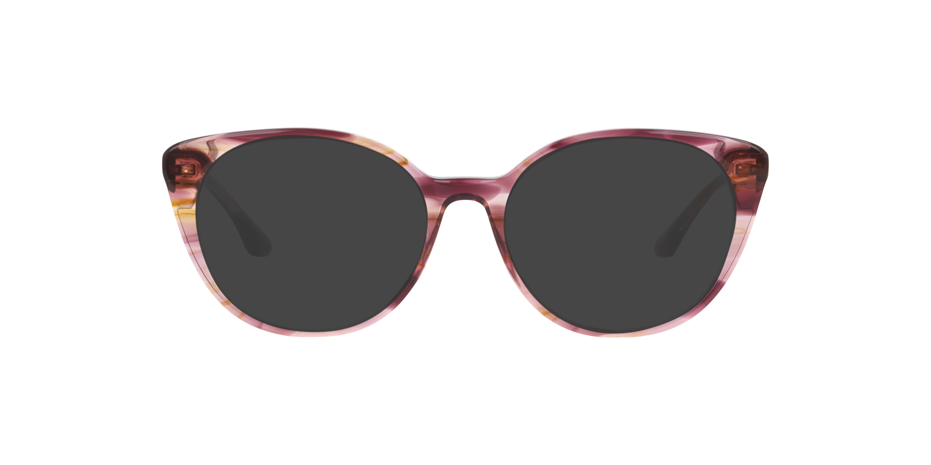 Diana Crystal Purple Horn AcetatEyeglass Frames von B24, mit getönten Gläsern