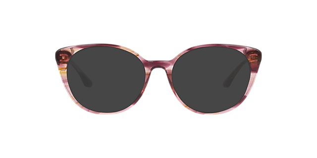 Diana Crystal Purple Horn AcetatEyeglass Frames von B24, mit getönten Gläsern