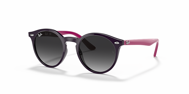 RB9064S Violett KunststoffSunglass Frames von B24, Dreiviertelansicht