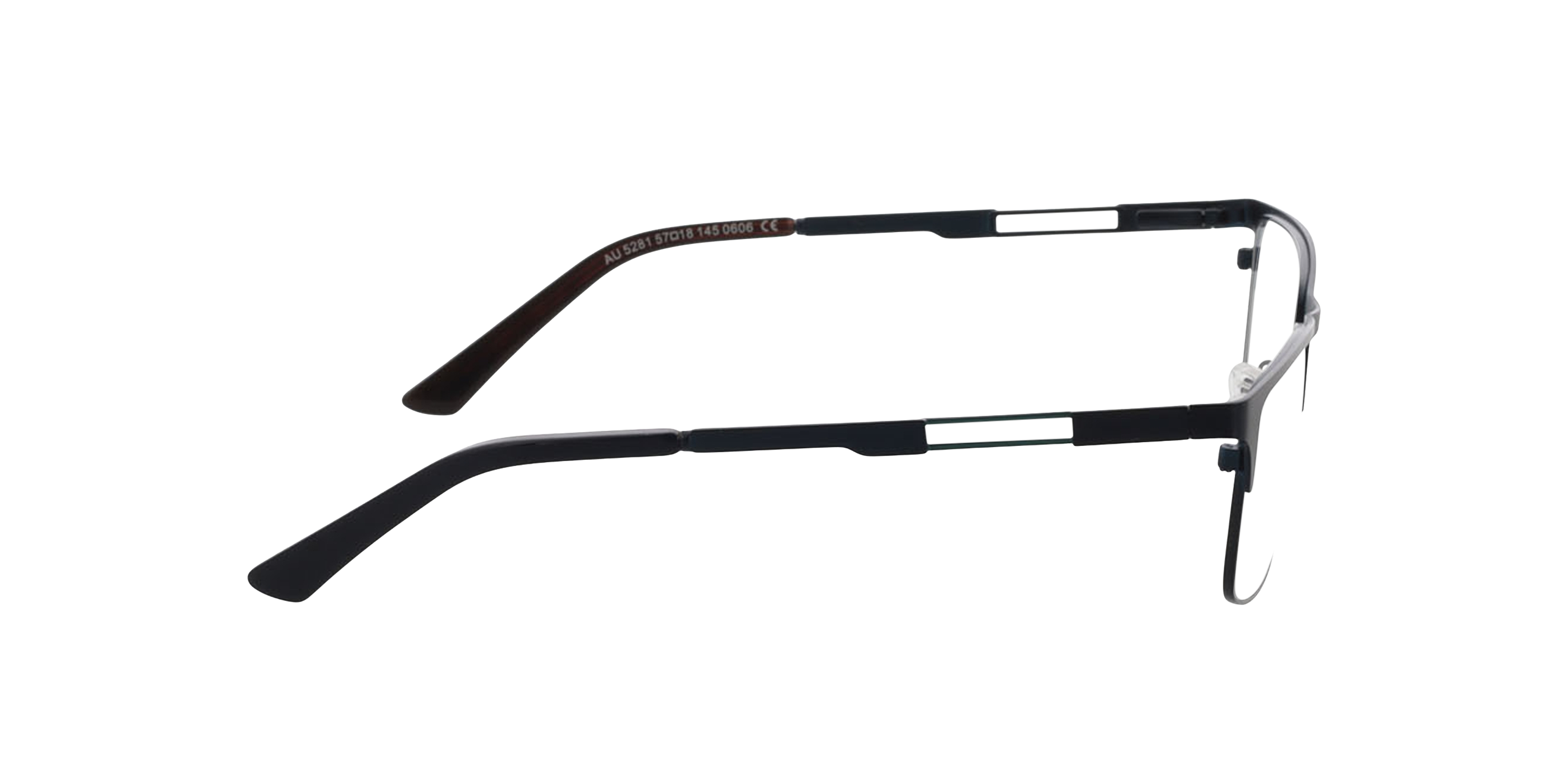 Porto Blue  &  Brown  &  Havana MetallEyeglass Frames von B24, Seitenansicht