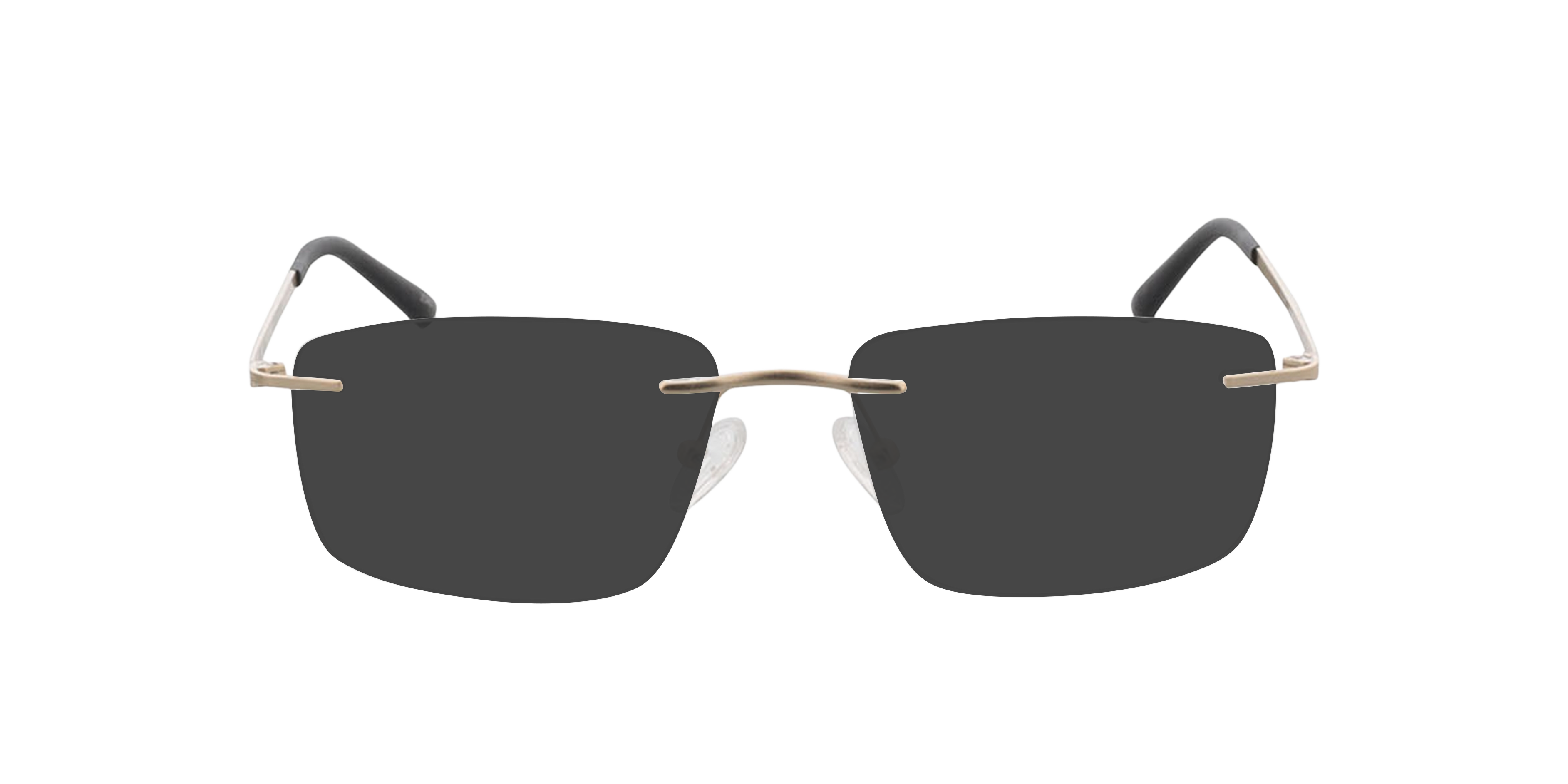 Livius Goud  &  zwart MetaalEyeglass Frames van B24, met getinte lenzen