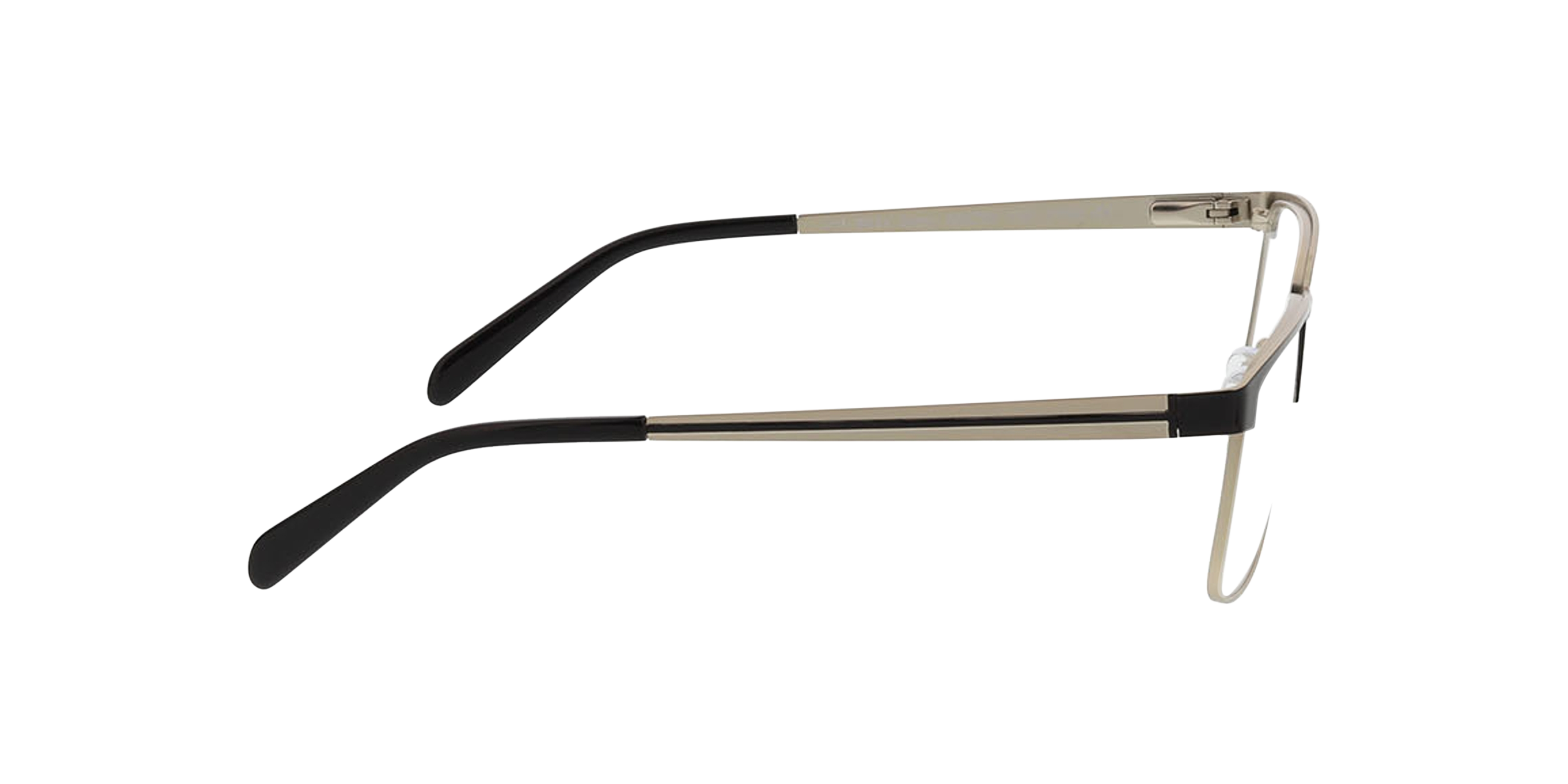Jerry Black  &  Matt Silver MetallEyeglass Frames von B24, Seitenansicht