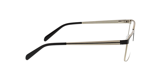 Jerry Black & Matt Silver MetallEyeglass Frames von B24, Seitenansicht
