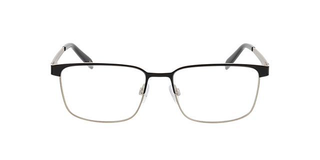 Jerry Black & Matt Silver MetallEyeglass Frames von B24, Vorderansicht