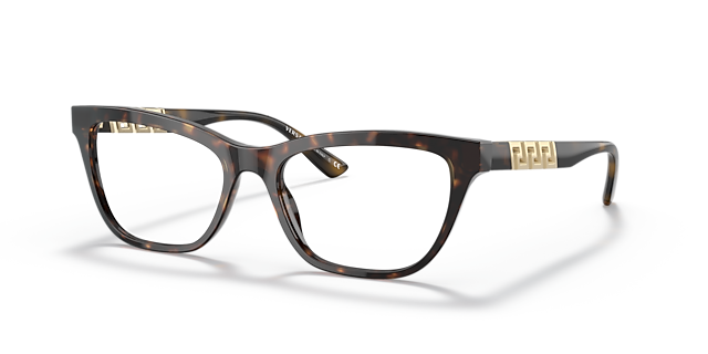 VE3318 Havana AcetatEyeglass Frames von B24, Dreiviertelansicht