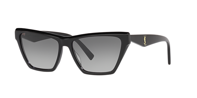 SL M103 Zwart AcetaatSunglass Frames van B24, Hoekweergave