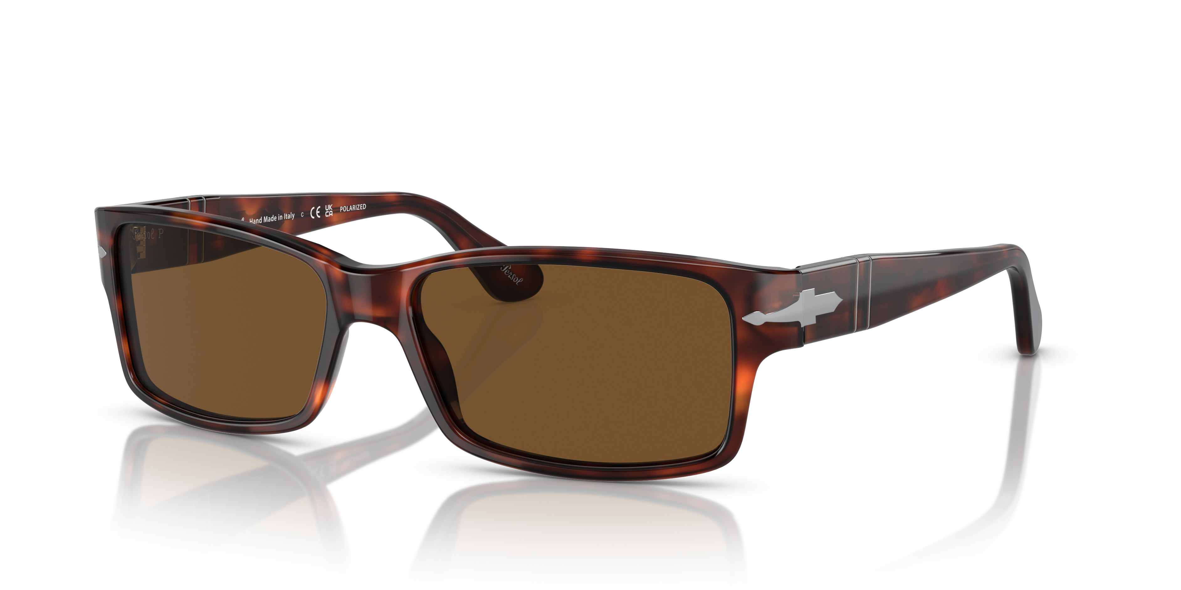 PO2803S Havana AcetaatSunglass Frames van B24, Hoekweergave