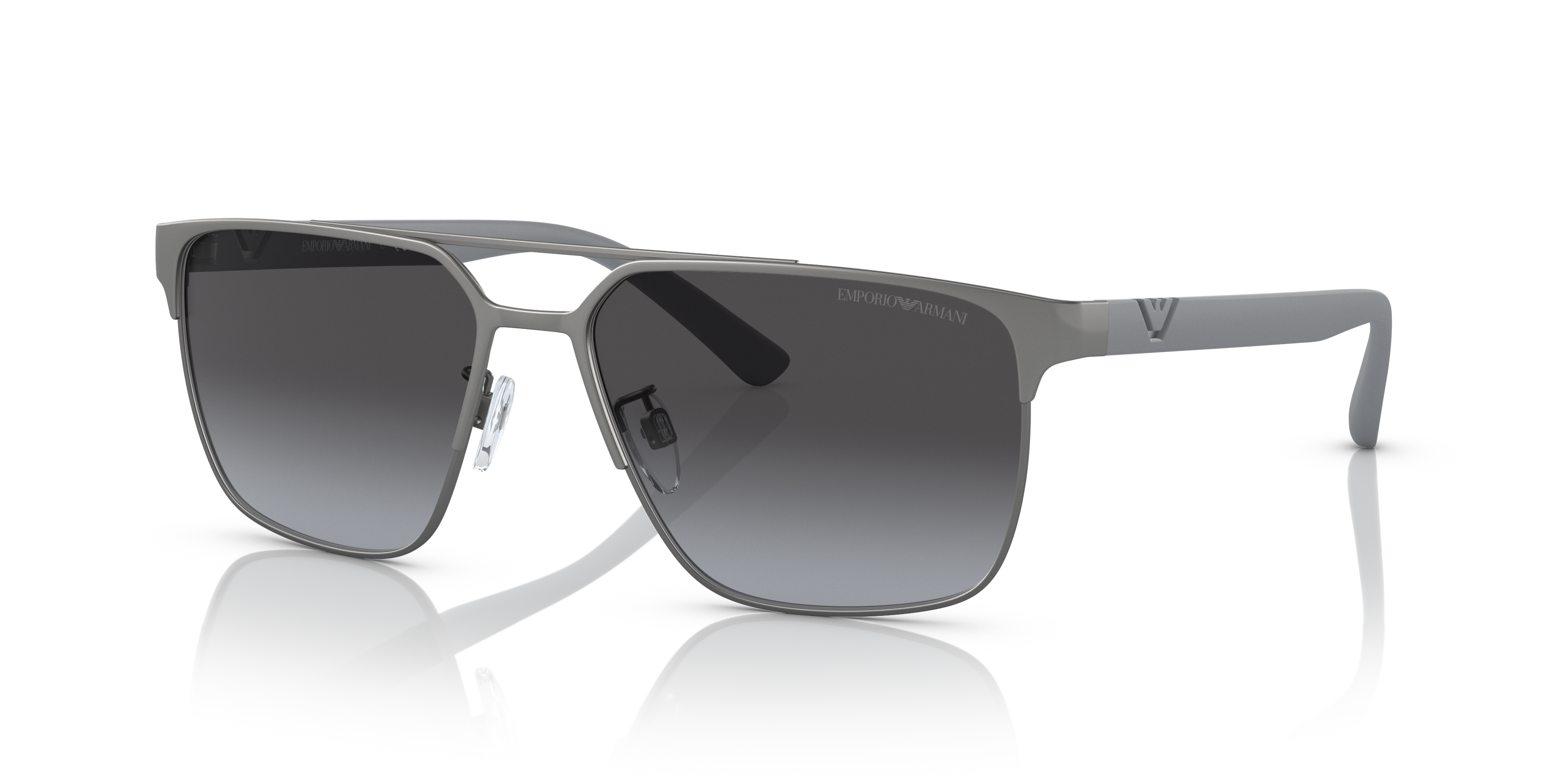 EA2134 Matt Gunmetal MetallSunglass Frames von B24, Dreiviertelansicht