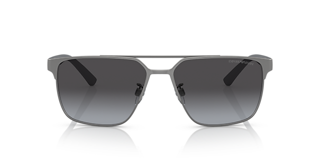 EA2134 Matt Gunmetal MetallSunglass Frames von B24, Vorderansicht