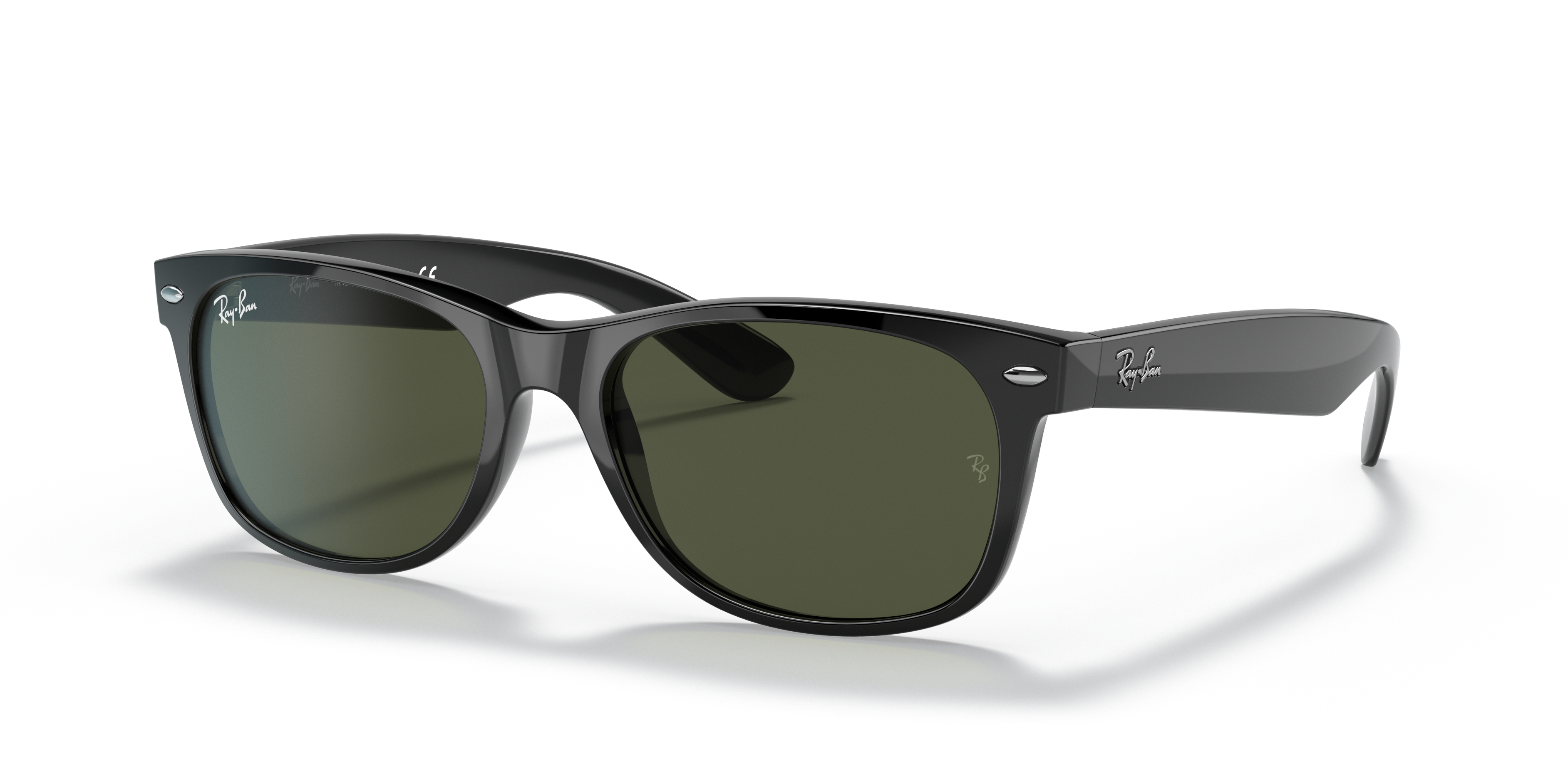 RB2132 Zwart KunststofSunglass Frames van B24, Hoekweergave