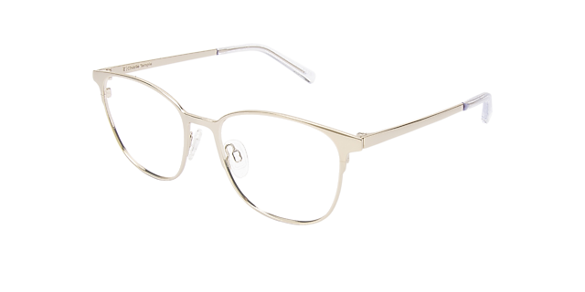 Luna Platinum Silver Titanium TitanEyeglass Frames von B24, Dreiviertelansicht