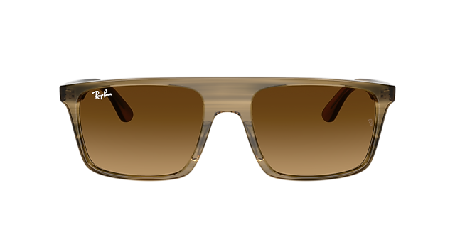 RB2222 Striped Green KunststoffSunglass Frames von B24, mit getönten Gläsern