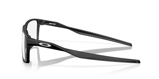 Bat Flip Satijnglans zwart KunststofEyeglass Frames van B24, Zijaanzicht