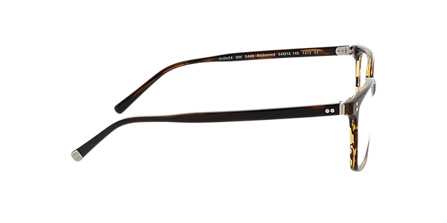 Richmond Kristal bruin Havana hoorn AcetaatEyeglass Frames van B24, Zijaanzicht
