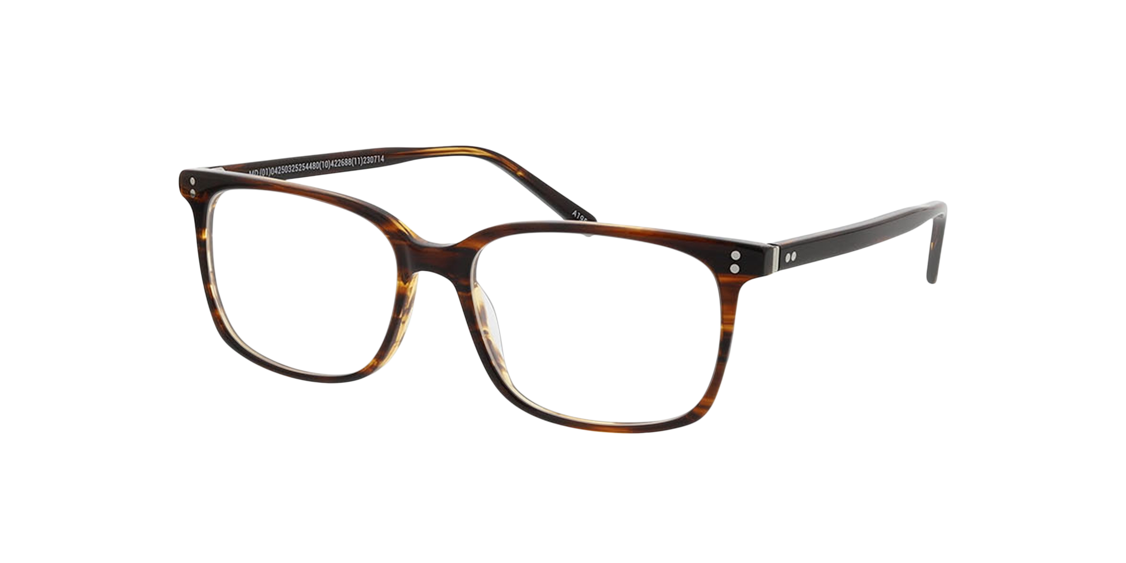 Richmond Crystal Brown Havana Horn AcetatEyeglass Frames von B24, Dreiviertelansicht