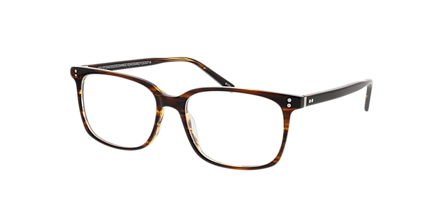 Richmond Kristal bruin Havana hoorn AcetaatEyeglass Frames van B24, Hoekweergave
