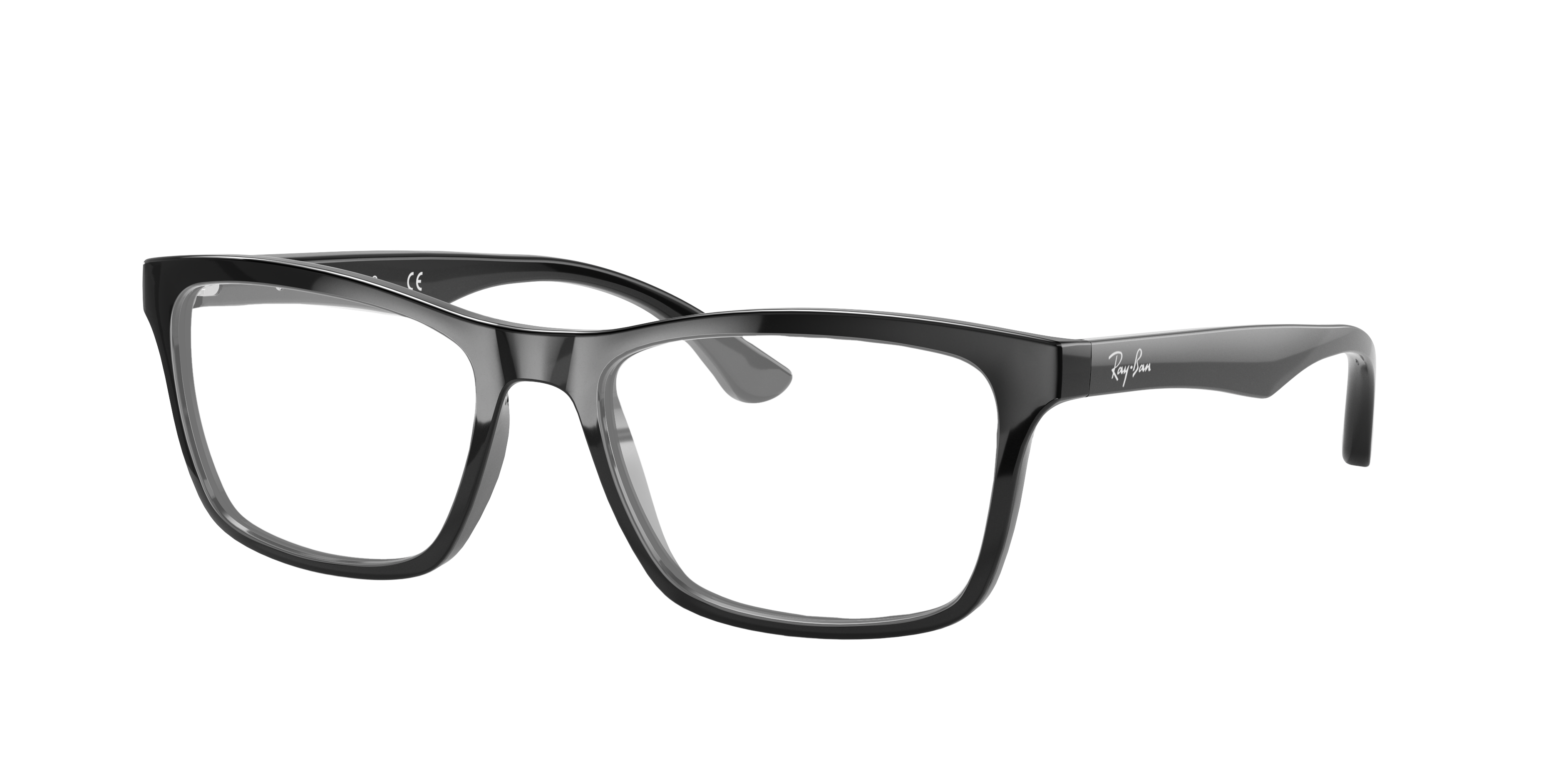 RB5279 Schwarz AcetatEyeglass Frames von B24, Dreiviertelansicht