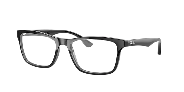 RB5279 Schwarz AcetatEyeglass Frames von B24, Dreiviertelansicht
