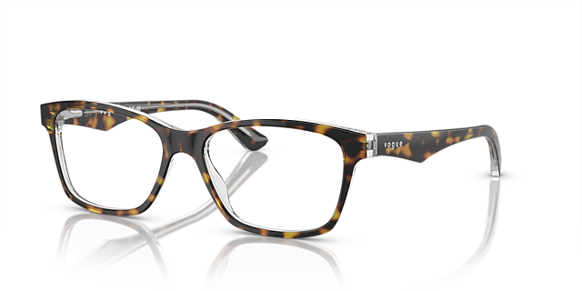 VO2787 Havana AcetatEyeglass Frames von B24, Dreiviertelansicht