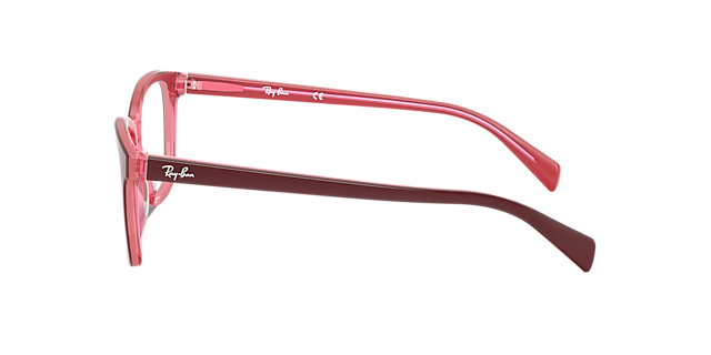 RB5362 Violett-Rot AcetatEyeglass Frames von B24, Seitenansicht
