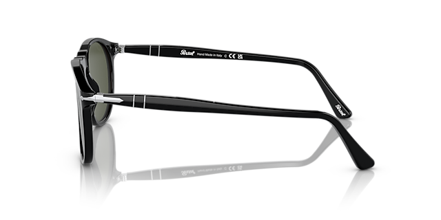 PO9649S Zwart AcetaatSunglass Frames van B24, Zijaanzicht