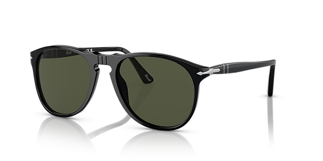 PO9649S Zwart AcetaatSunglass Frames van B24, Hoekweergave