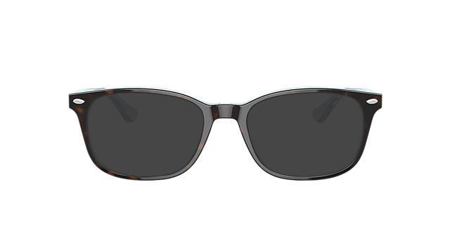 RB5375 Havana auf Hellblau AcetatEyeglass Frames von B24, mit getönten Gläsern