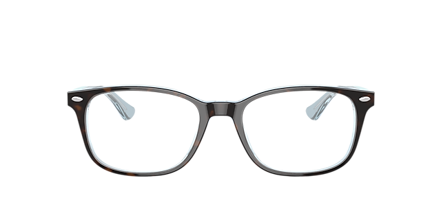 RB5375 Havana auf Hellblau AcetatEyeglass Frames von B24, Vorderansicht