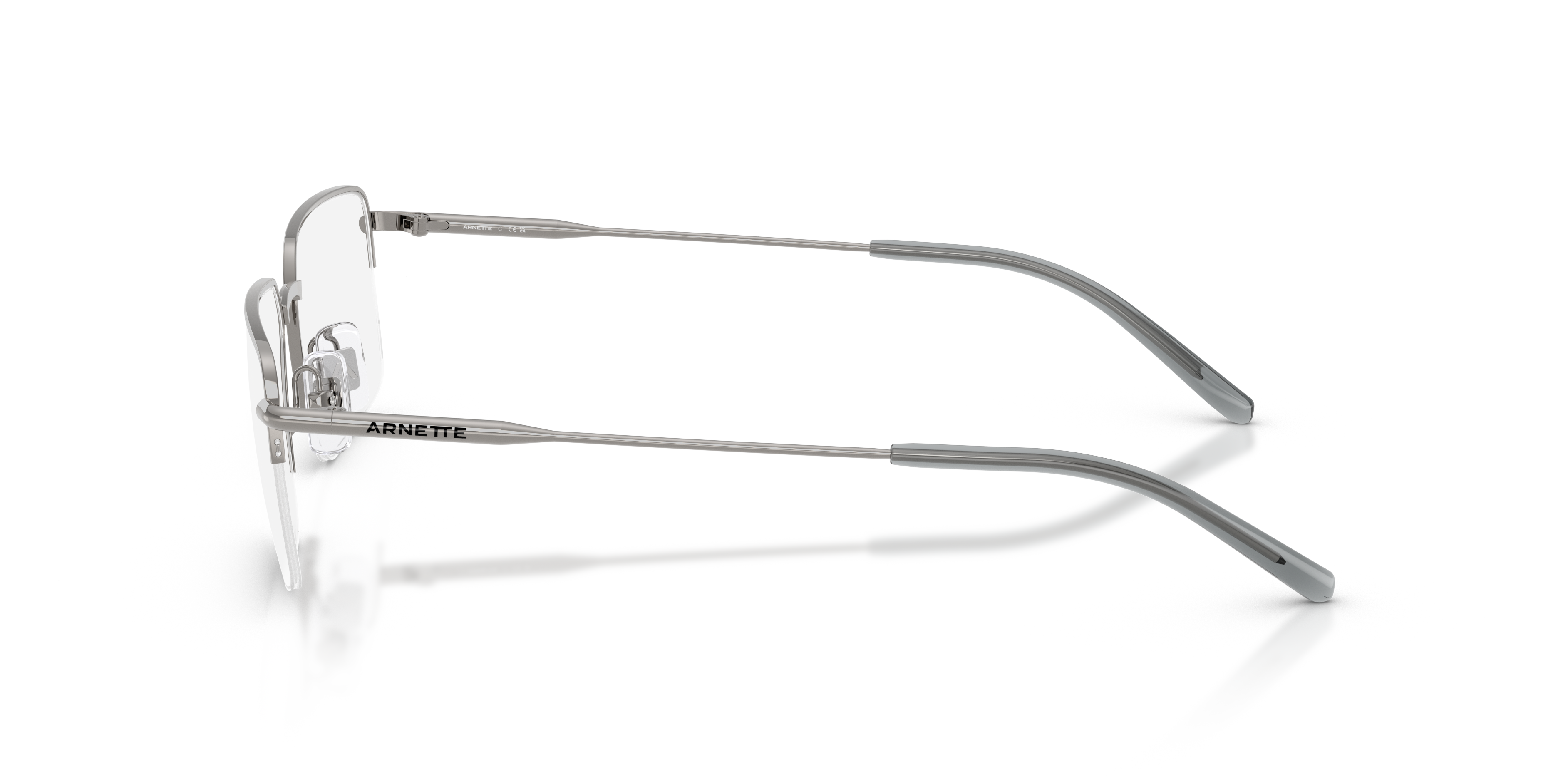 AN6152 Gunmetal MetallEyeglass Frames von B24, Seitenansicht