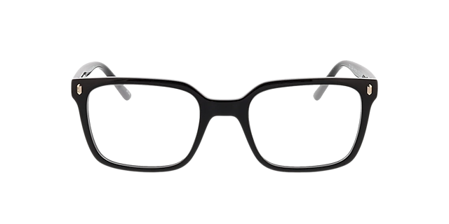 Arizona Schwarz KunststoffEyeglass Frames von B24, Vorderansicht