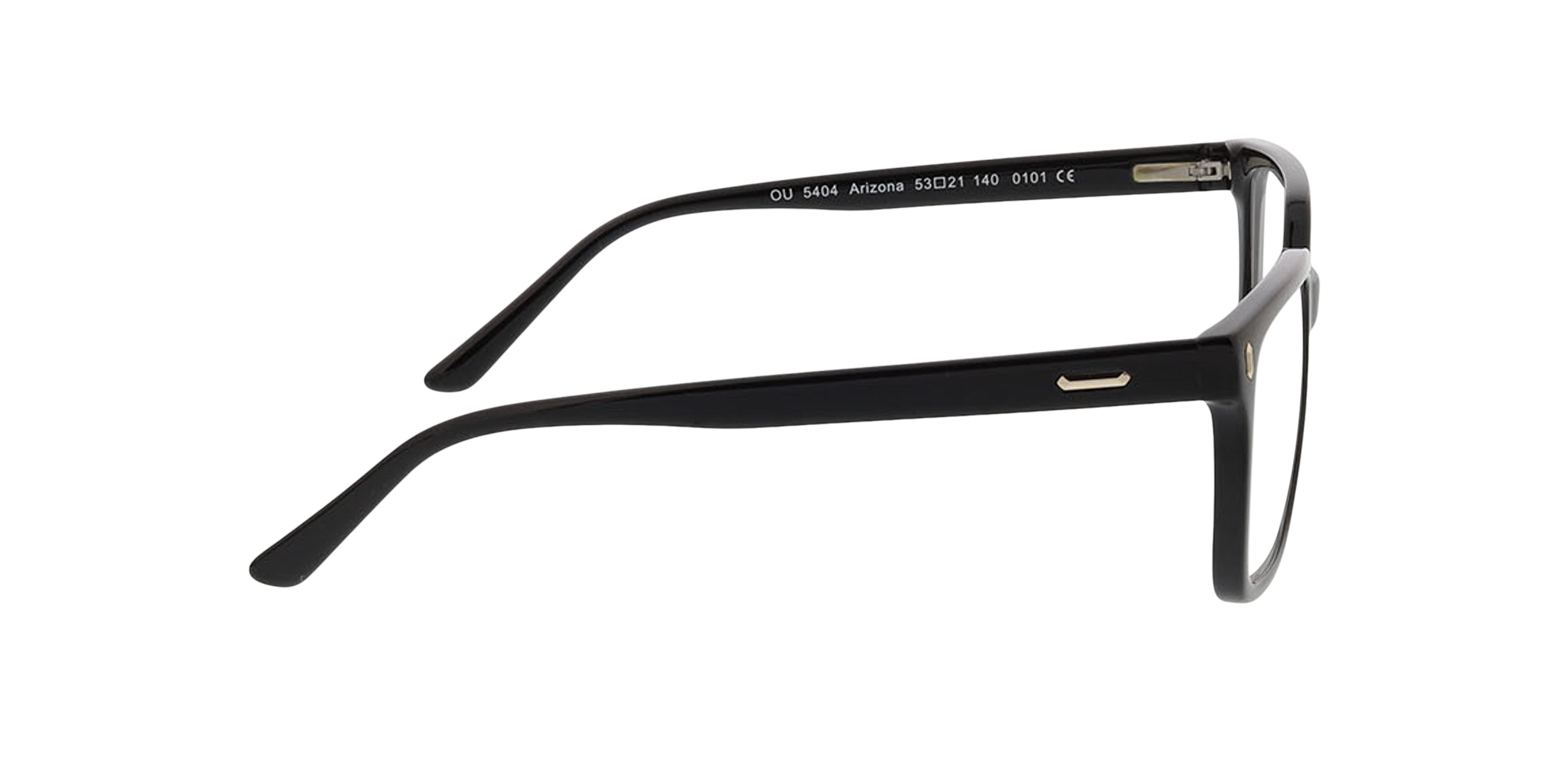 Arizona Zwart KunststofEyeglass Frames van B24, Zijaanzicht