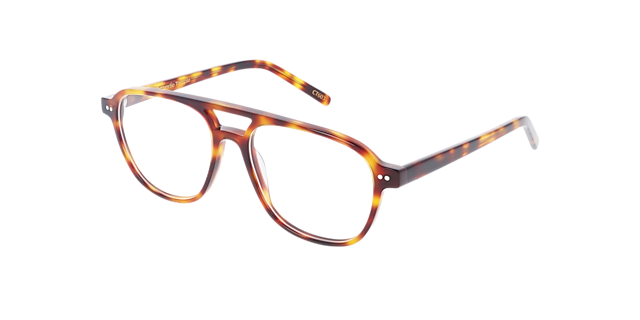 Wilker Crystal Havana Cigars AcetaatEyeglass Frames van B24, Hoekweergave