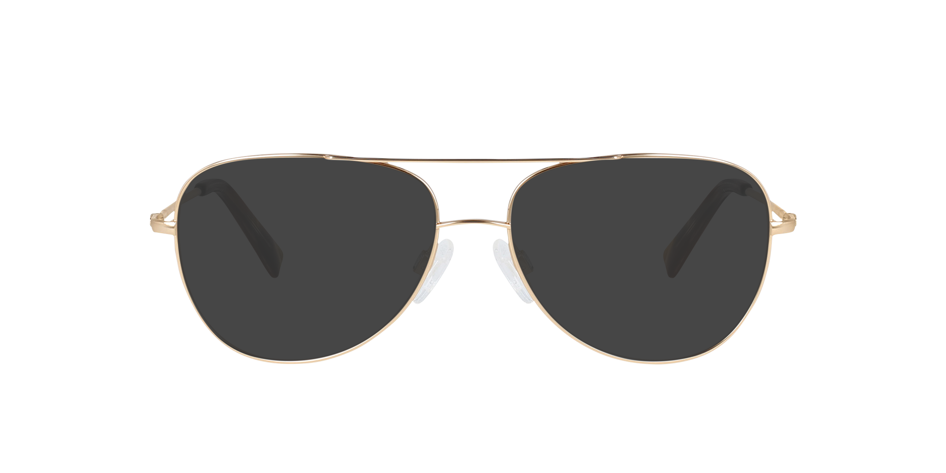 Goose Light Gold Titanium TitanEyeglass Frames von B24, mit getönten Gläsern