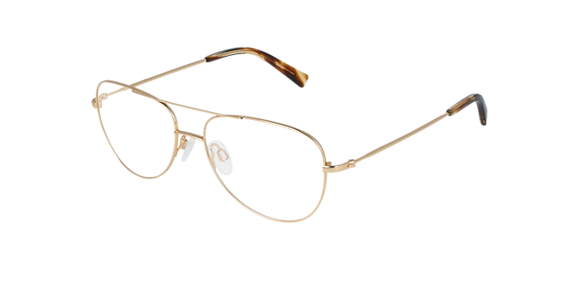 Goose Light Gold Titanium TitanEyeglass Frames von B24, Dreiviertelansicht