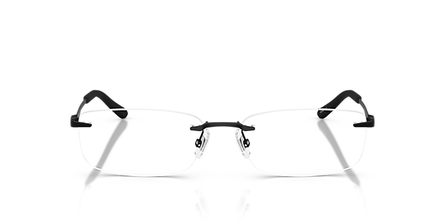 AN6150 Matzwart MetaalEyeglass Frames van B24, Vooraanzicht