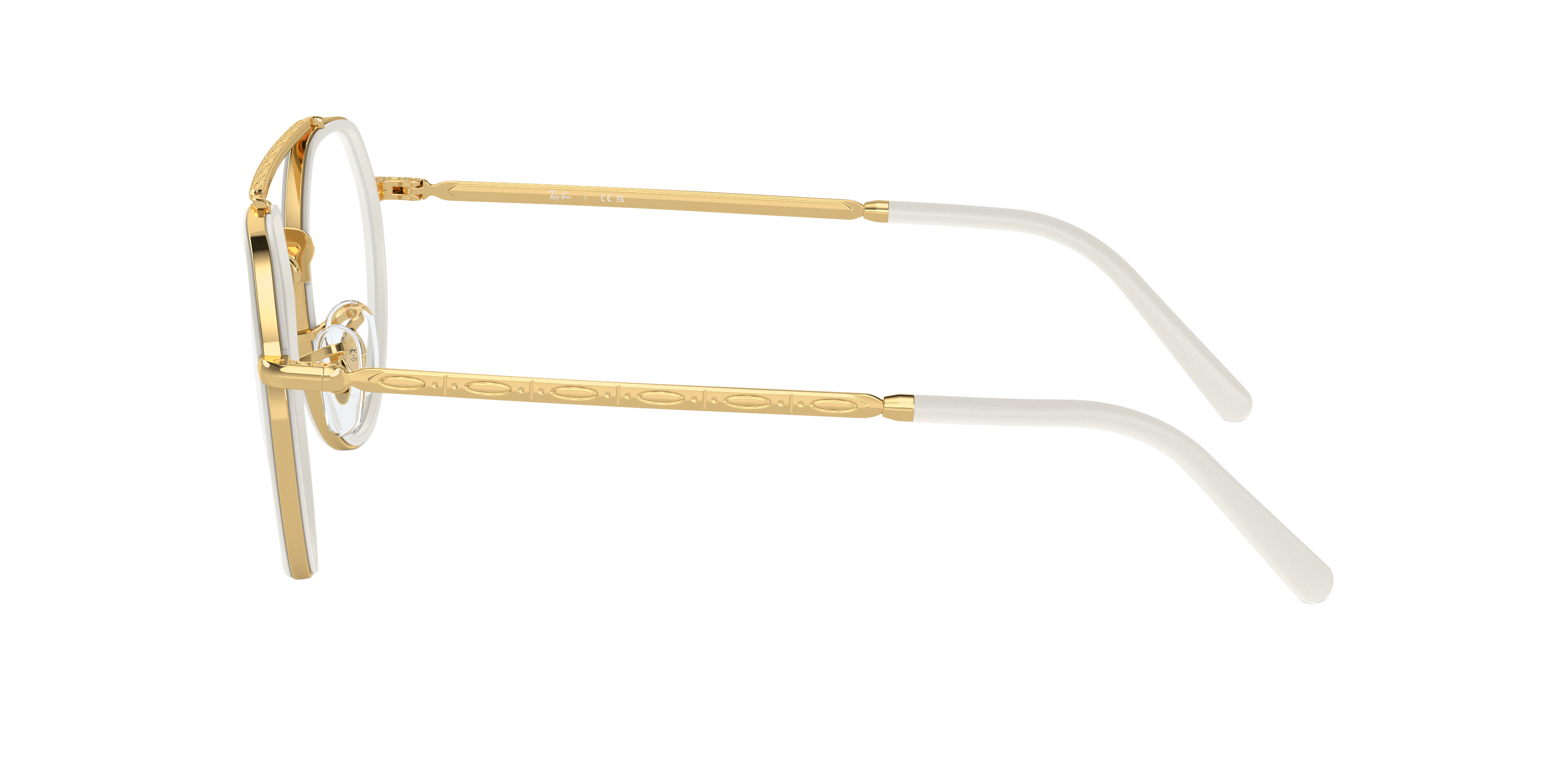 RB3765V Goud MetaalEyeglass Frames van B24, Zijaanzicht