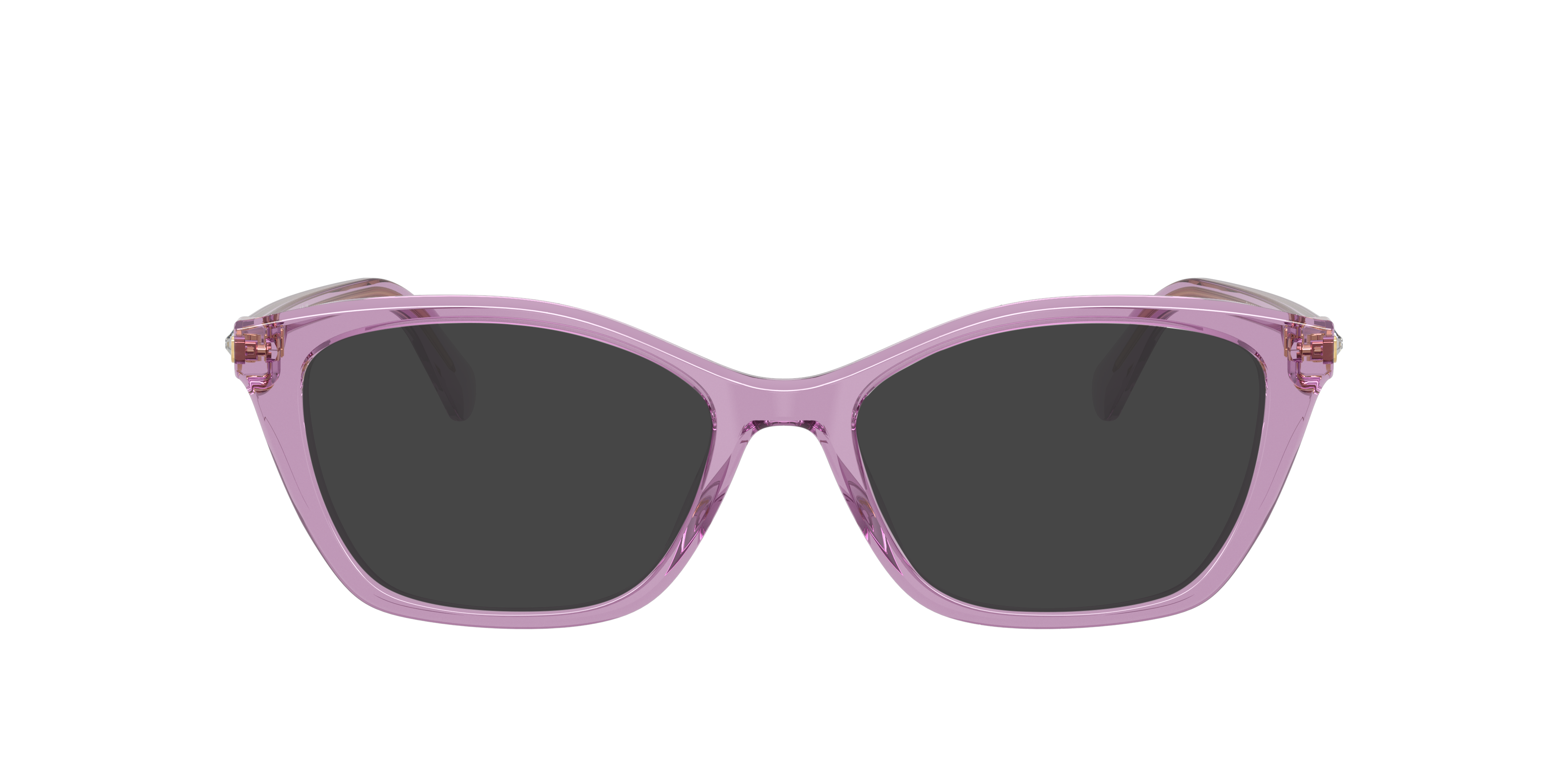 SK2065 Transparent Amethyst AcetatEyeglass Frames von B24, mit getönten Gläsern